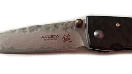 VG10 Damascus Black Mcusta Tsuchi Knife 114BD