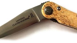 Claude Dozorme knife Baroudeur birch wood