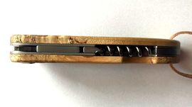 Claude Dozorme knife Baroudeur birch wood