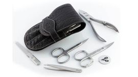6875R.braun Manikürtasche 5 Stück Alpen braun