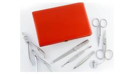 Trousse manucure 7 pièces Alpen rouge