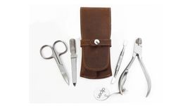 6934R.Country 4-piece manicure bag Alpen "country line" with press stud