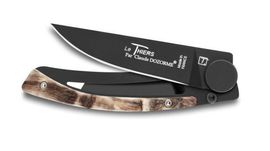 4941.B - Le Thiers folding knife by Claude Dozorme black liner lock