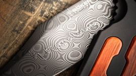 Böker Solingen kalashnikov folding knife Bayonet Damascus