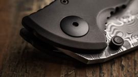 Böker Solingen kalashnikov folding knife Bayonet Damascus