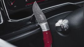 Damascus Boxer Folding Knife from Böker Solingen