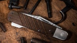 Boker 98K Damascus folding knife