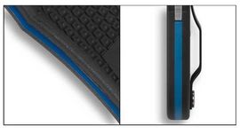 C14FSBKBL3-Spyderco Rescue 3 Thin blue line pocket knife black