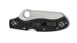C14FSBKBL3-Spyderco Rescue 3 Thin blue line pocket knife black