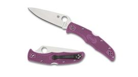 C10FPPR-Spyderco Endura 4 Violet Pocket Knife