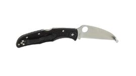C10FPWCBK-Spyderco Endura 4 Wharncliffe Pocket Knife Black smooth