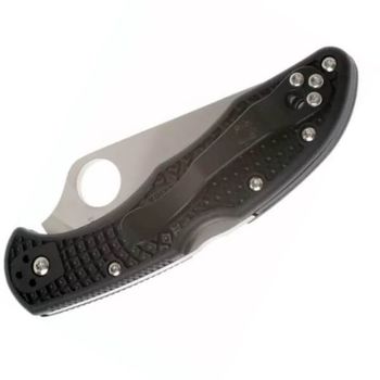 C11SBK-Spyderco Delica 4 Pocket Knife black notched