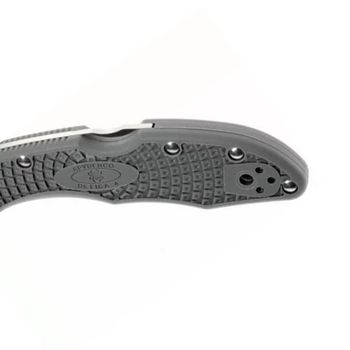 C11FPGY-Spyderco Delica 4 Pocket Knife grey