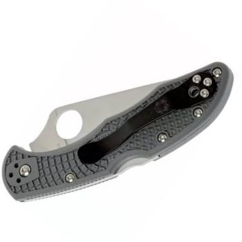 C11FPGY-Spyderco Delica 4 Pocket Knife grey