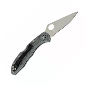 C11FPGY-Spyderco Delica 4 Pocket Knife grey