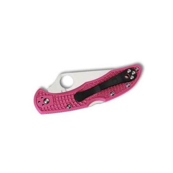 C11FPPNS30V-Spyderco Delica 4 Pocket Knife pink