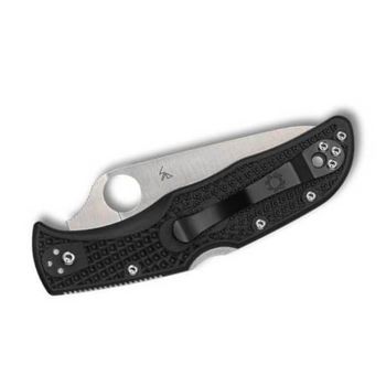 C243FPSBKRD-Couteau de poche Spyderco Endela Thin red line noir