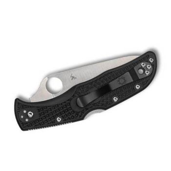 C243FPSBKRD-Spyderco Endela Thin red line pocket knife black