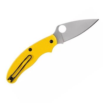 C94PYL-Couteau de poche Spyderco UK Penknife salt jaune