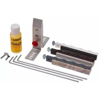 LKNAT-Kit D'aiguisage Lansky Natural Arkansas 3 pierres