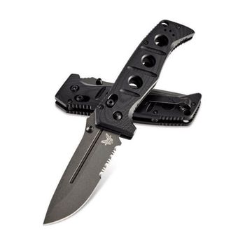 BEN275SGY-1-Benchmade Folding Knife Adamas combo grey