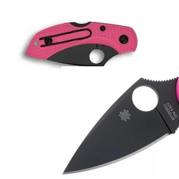 couteau de poche Spyderco Dragonfly 2 Rose lame noire