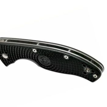 C122PSBK - Klappmesser mit halbem Wellenschliff Spyderco Tenacious schwarz