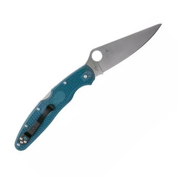 SPY C 07FP4K390-Couteau de poche Spyderco Police 4 K390 bleu