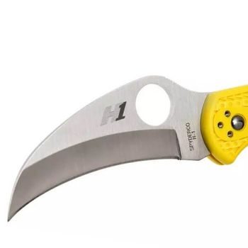 C106PYL2-Couteau de poche Spyderco Tasman Salt 2 jaune
