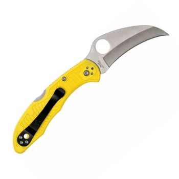 C106PYL2-Couteau de poche Spyderco Tasman Salt 2 jaune