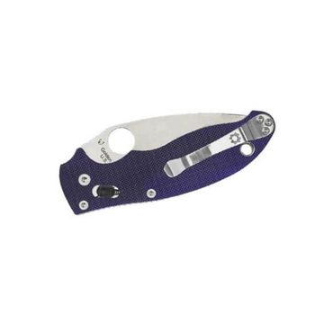 C101GPDBL2-Spyderco Manix 2 G10 blue pocket knife