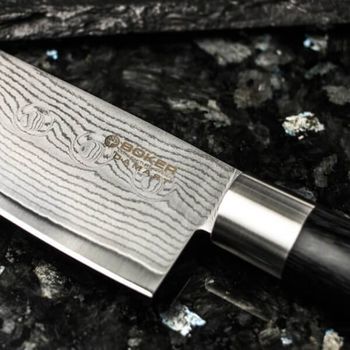 130410DAM-Petty Knife Gyuto Böker Damascus Black