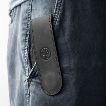 09BO293 - Magnetisches Boker-Etui aus schwarzem Leder