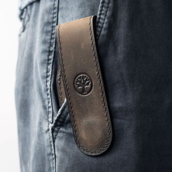 09BO292 - Magnetisches Boker-Etui aus braunem Leder