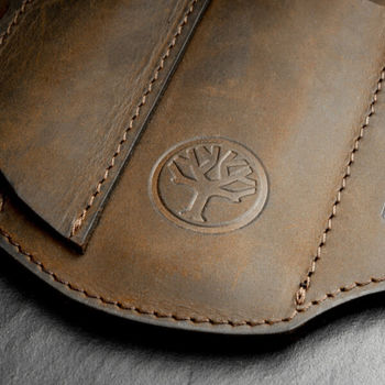 09BO296 - Boker Holster aus braunem Leder Ed-Three.