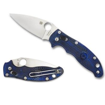 C101PBL2-Spyderco Manix 2 pocket knife translucent blue