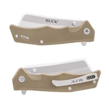 0252TNS-Klappmesser Buck Trunk beige