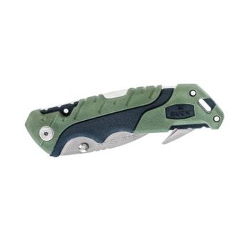 BU0660GRG-Buck Pursuit Large Guthook Folding Hunting Knife