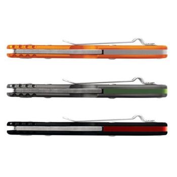 BU0726ORS-Buck Mini Spitfire Folding Hunting Knife orange