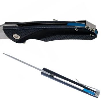 BU840BLS-Couteau pliant de survie Buck Sprint Select bleu
