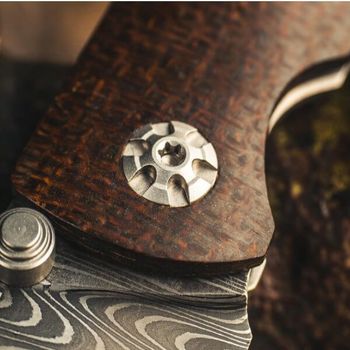 110662DAM-Folding knife Böker Solingen M4 Sherman Damascus