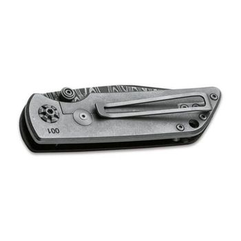 110662DAM-Folding knife Böker Solingen M4 Sherman Damascus