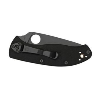 C122GBBKPS - Halbhohes Klappmesser Spyderco Tenacious schwarz