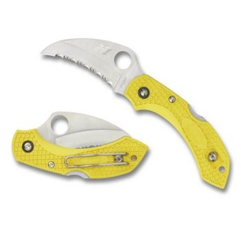 C28SYL2HB-couteau de poche Spyderco Dragonfly 2 Salt Hawkbill