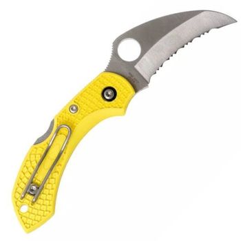 C28SYL2HB-couteau de poche Spyderco Dragonfly 2 Salt Hawkbill