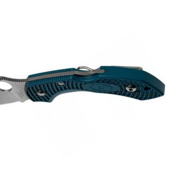 C28FP2WK390-Couteau de poche Spyderco Dragonfly 2 Wharncliffe K390 bleu