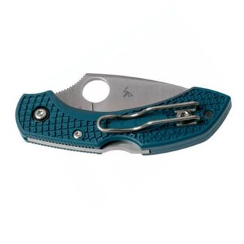 C28FP2WK390-Couteau de poche Spyderco Dragonfly 2 Wharncliffe K390 bleu