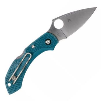 C28FP2WK390-Couteau de poche Spyderco Dragonfly 2 Wharncliffe K390 bleu