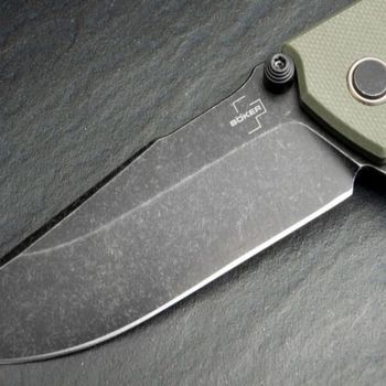 01BO164-Klappmesser Boker Plus Khion OD grün assistiert.