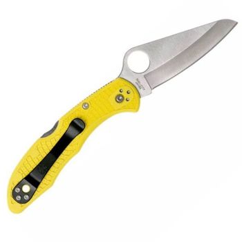 C88PBBK2-Couteau de poche Spyderco Salt 2 jaune